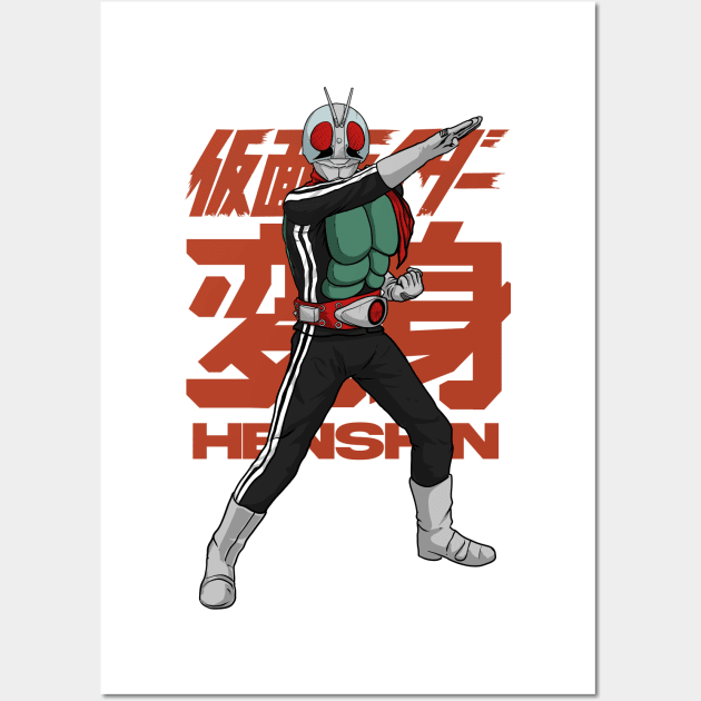 Rider Henshin Wall Art by WahyudiArtwork